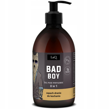 LaQ Gentle pánský sprchový gel 8v1 Bad Boy s extraktem z šňupacího tabáku 500 ml