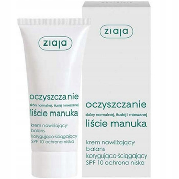 Ziaja Manuka Leaves hydratační korekční adstringentní krém SPF 10 50 ml