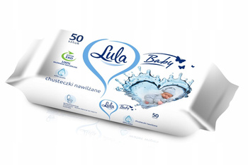 LULA BABY Vlhčené ubrousky 99% voda 50 kusů