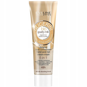Eveline Glicerini 5v1 krémová maska na ruce s kozím mlékem a vitamínem E 100 ml