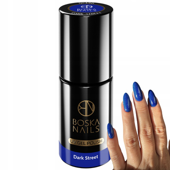 Boska Nails Divine Hybrid Lak na nehty Navy Blue 356 Dark Street 6ml