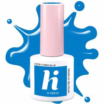 Hi Hybrid Hybrid Lak na nehty 276 Cyber ​​​​Blue Intense Blue