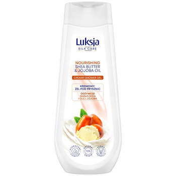 Luksja Silk Care krémový sprchový gel vyživující bambucké jojobové máslo 500 ml