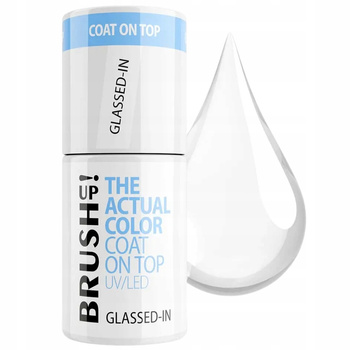 Brush Up By Maxineczka Aktuální barva Top No Wipe Hybrydowy Glassed In 5g