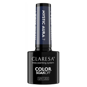 Claresa Hybridní lak na nehty Dark Deep Navy Blue Mystic Aura 7 5g