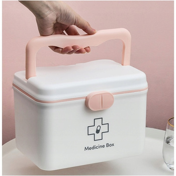 Organizér Box, Lékárnička, Pilulky, Bílá