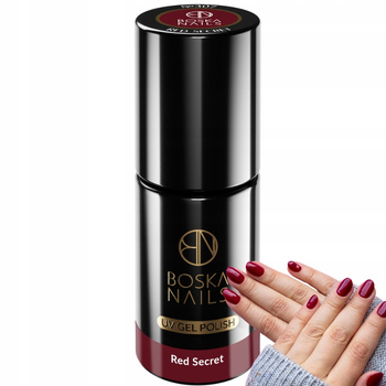 Boska Nails Divine Hybrid Lak na nehty Red 307 Red Secret 6ml