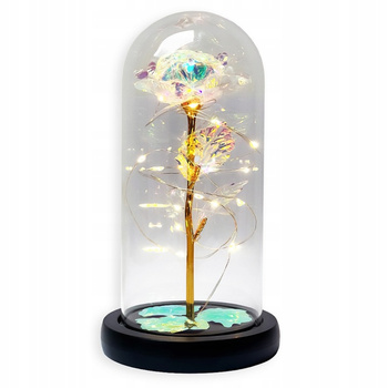 CoolStaff Crystal Illuminated Eternal Rose in Glass CZ02