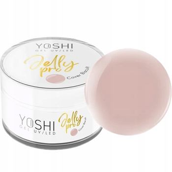 Yoshi UV LED Jelly Pro Cover Builder Gel neprůhledná sušenka světle béžová 50 ml