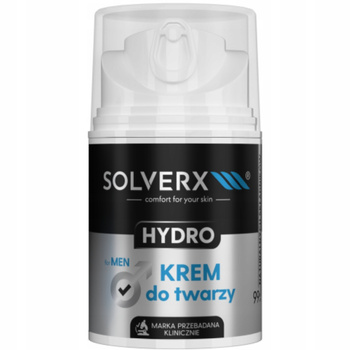 Solverx Men Hydro hydratační a zklidňující pleťový krém pro muže 50 ml