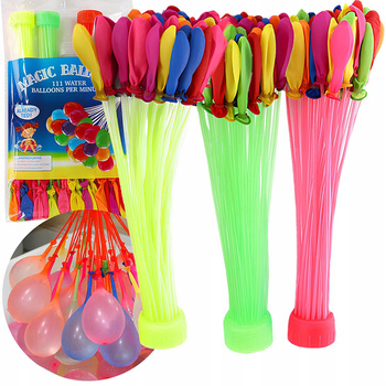 Vodní balonky s náplní Vodní balonky pro děti 111 ks
