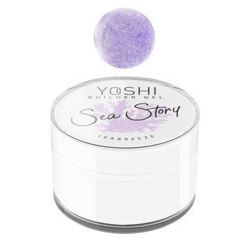 Yoshi UV LED Sea Story Sea Breeze Builder Gel with Particles Purple 15ml