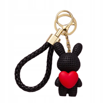 Klíčenka Klíčenka Černý medvídek se srdcem