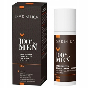Dermika 100% For Men Silně hydratační krém 30+ 50ml