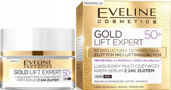 Krémové sérum Eveline GOLD LIFT EXPERT 24k zlato 50+