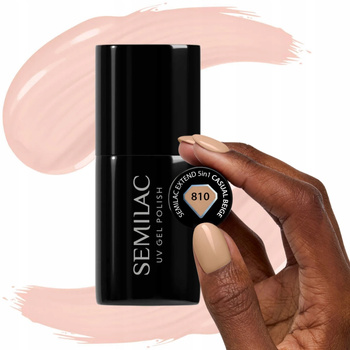 Semilac Hybridní lak na nehty Casual Beige 810 Warm Beige 7ml