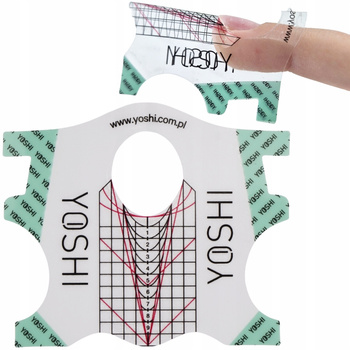 Šablony na manikúru prodlužování průhledných nehtů Yoshi 400ks