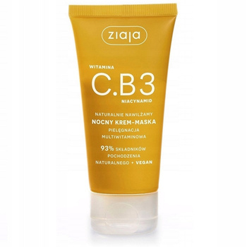 Ziaja noční krémová hydratační maska ​​s vitamínem C.B3