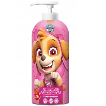 On Line Paw Patrol sprchový gel 2v1 šampon na vlasy Skye Strawberry 1000 ml