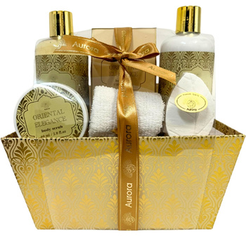 Aurora Dárková sada Šampon Peeling Balzám Sůl do koupele Oriental