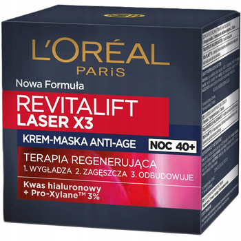 Loreal Revitalift Laser X3 Noční zpevňující krém proti vráskám 40+