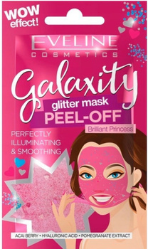 Slupovací vyhlazující maska ​​Eveline Galaxity Holographic Pink