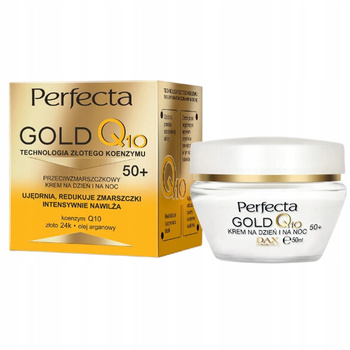 Perfecta Gold Q10 krém na obličej proti vráskám 50+ na den a noc