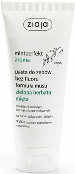 Ziaja Mintperfekt Aroma zubní kartáček Mousse zelený čaj a máta 100 ml