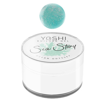Yoshi UV LED Sea Story Ocean Odyssey Building Gel s mořskými částicemi 15ml