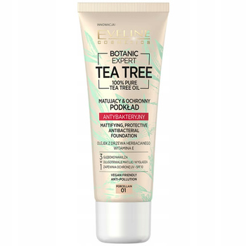 Eveline Tea Tree Mattifying Antibacterial Foundation SPF10 05 Beige 30ml