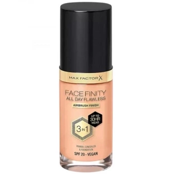 Max Factor FaceFinity All Day Flawless 3v1 Vegan Covering Foundation 45 Warm Mandle