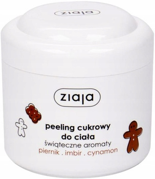Ziaja Cukrový tělový peeling Vánoční perník s citronem 200ml