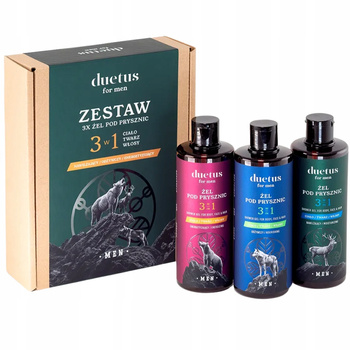 Duetus For Men Dárková sada pro muže Sprchový gel 3 x 300 ml